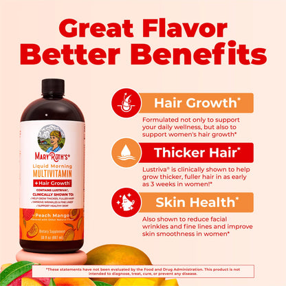 Liquid Morning Multivitamin + Hair Growth